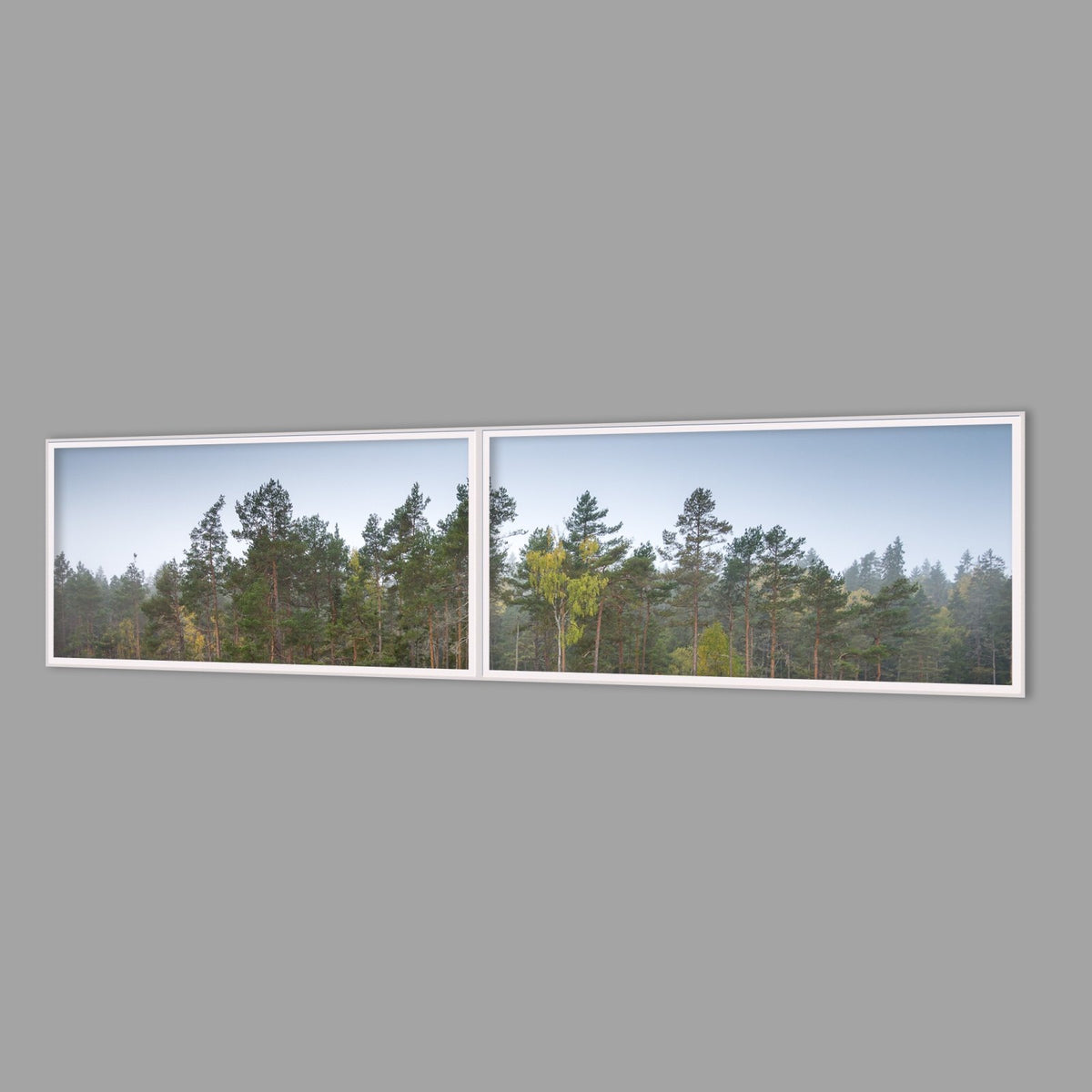 LED-Wandbild Zweiteiler quer 240x60 cm – Seen & Flüsse