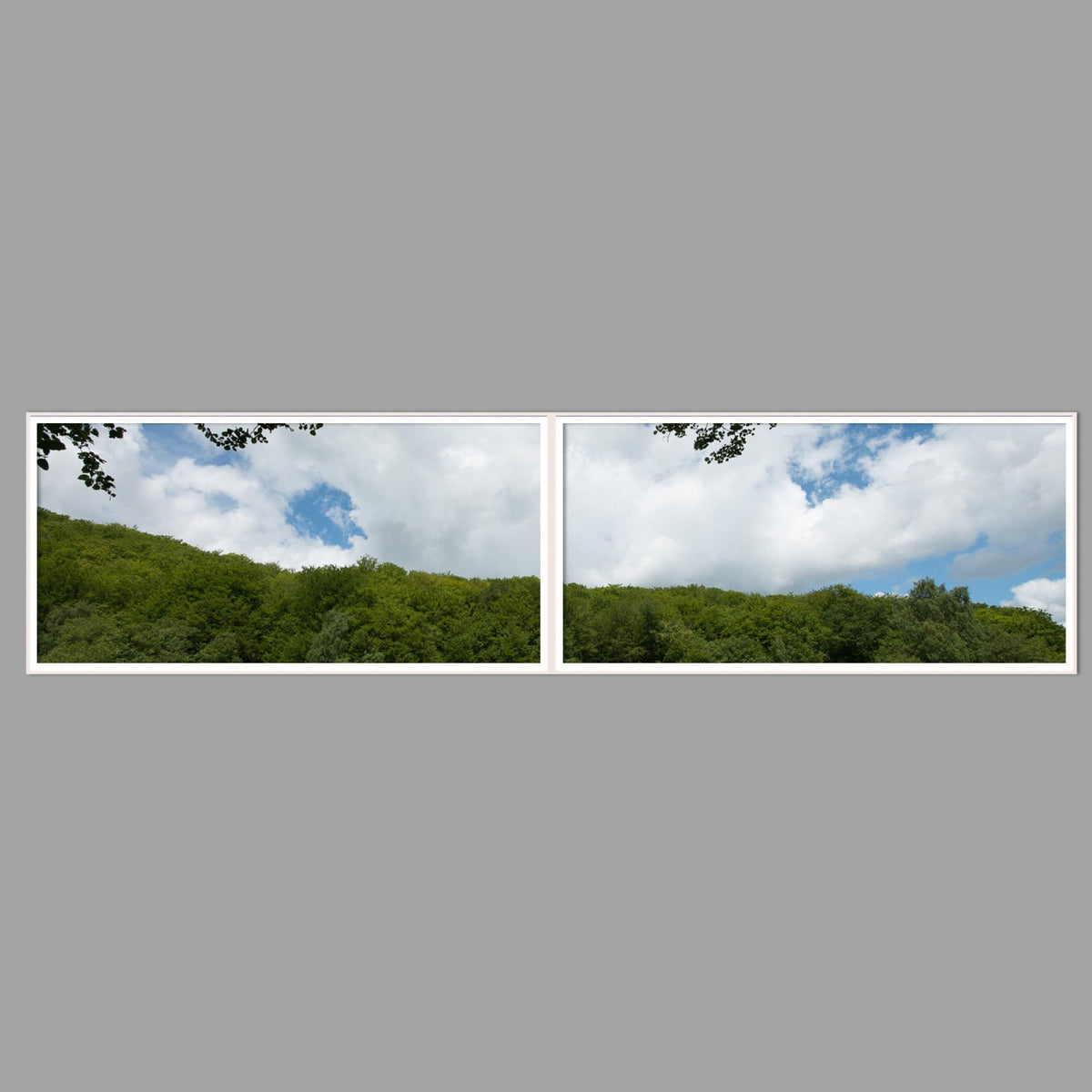 LED-Wandbild Zweiteiler quer 240x60 cm – Seen & Flüsse