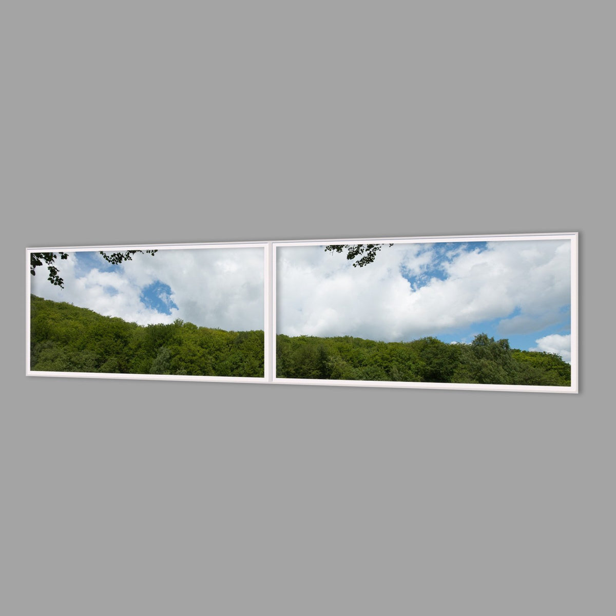 LED-Wandbild Zweiteiler quer 240x60 cm – Seen & Flüsse