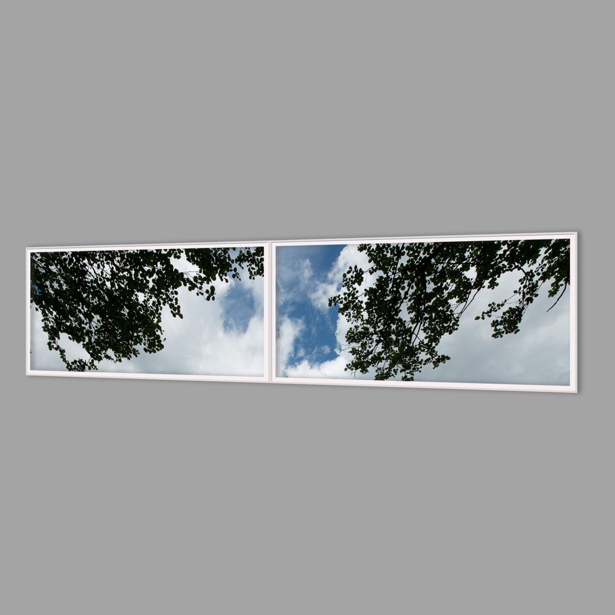 LED-Wandbild Zweiteiler quer 240x60 cm – Seen & Flüsse