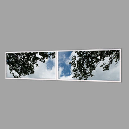 LED-Wandbild Zweiteiler quer 240x60 cm – Seen & Flüsse