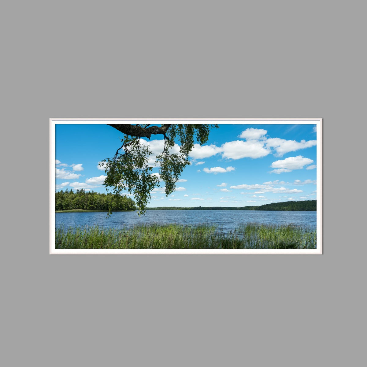 LED-Wandbild 60x120 cm quer – Seen & Flüsse