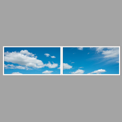 LED-Wandbild Zweiteiler quer 240x60 cm – Seen & Flüsse