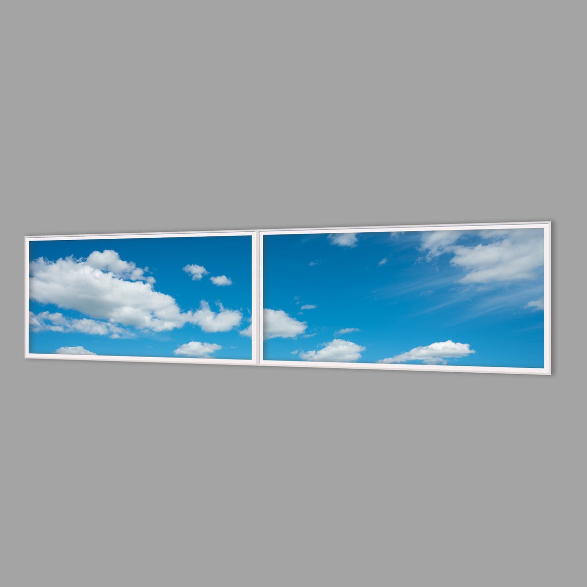 LED-Wandbild Zweiteiler quer 240x60 cm – Seen & Flüsse
