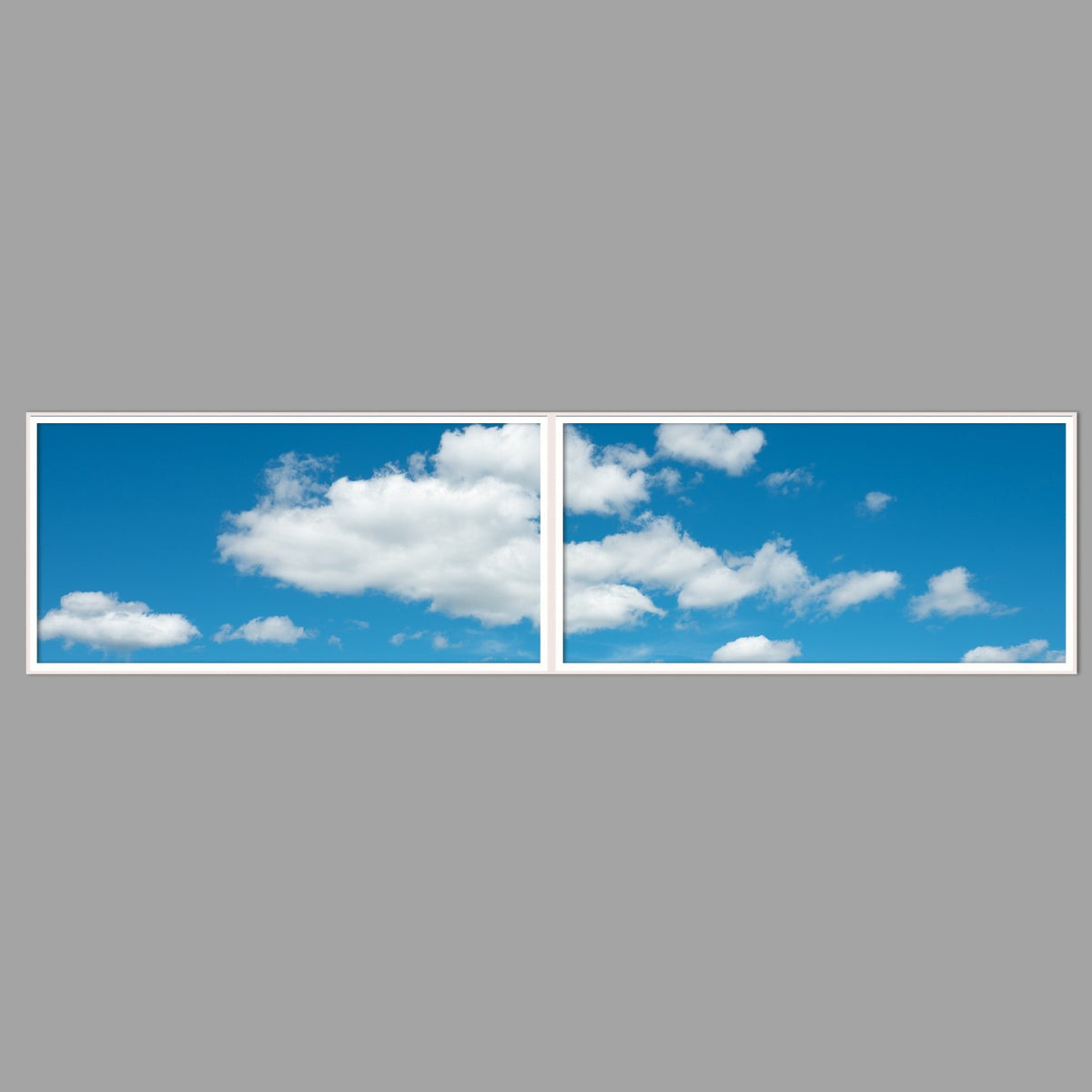 LED-Wandbild Zweiteiler quer 240x60 cm – Seen & Flüsse