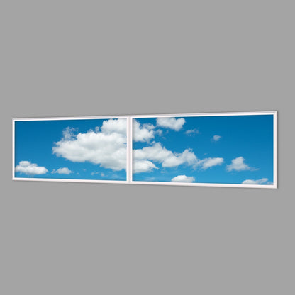 LED-Wandbild Zweiteiler quer 240x60 cm – Seen & Flüsse