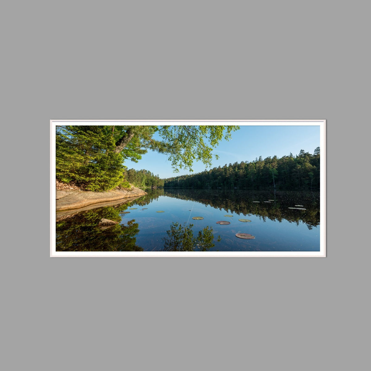 LED-Wandbild 60x120 cm quer – Seen & Flüsse
