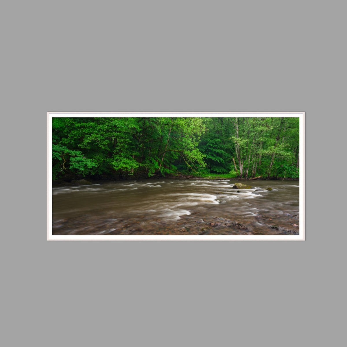 LED-Wandbild 60x120 cm quer – Seen & Flüsse