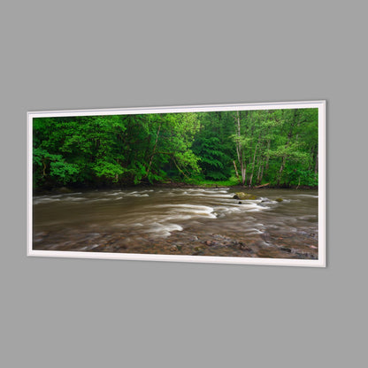 LED-Wandbild 60x120 cm quer – Seen & Flüsse