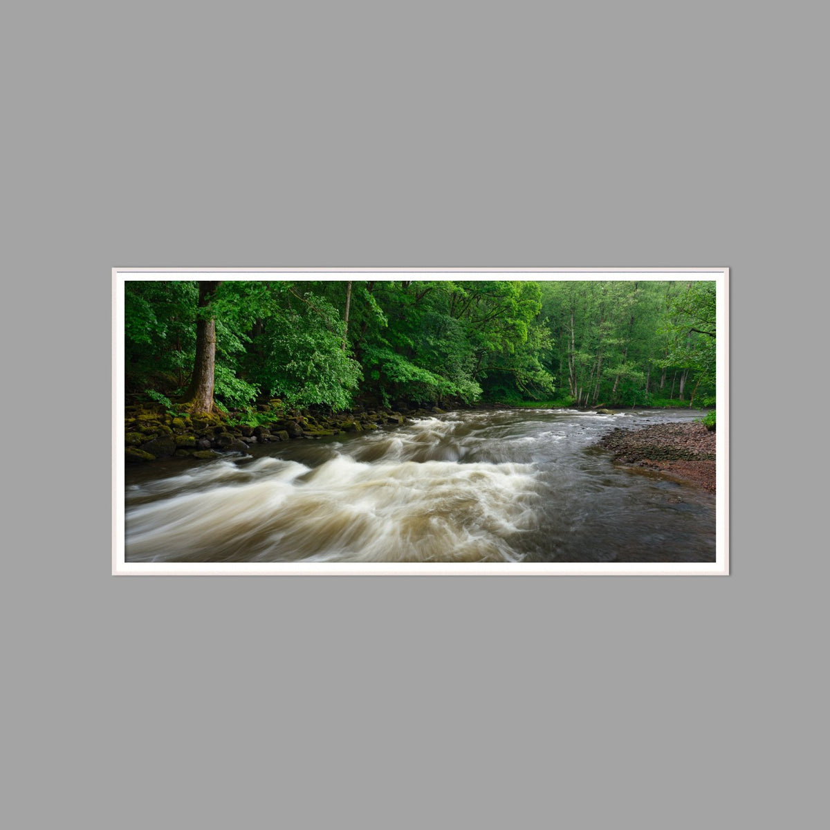 LED-Wandbild 60x120 cm quer – Seen & Flüsse