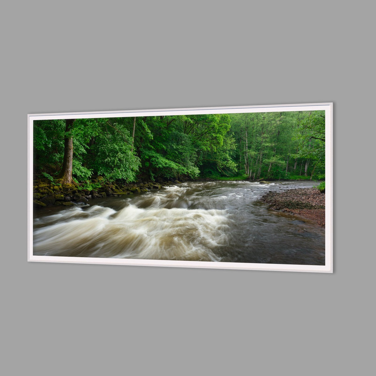 LED-Wandbild 60x120 cm quer – Seen & Flüsse