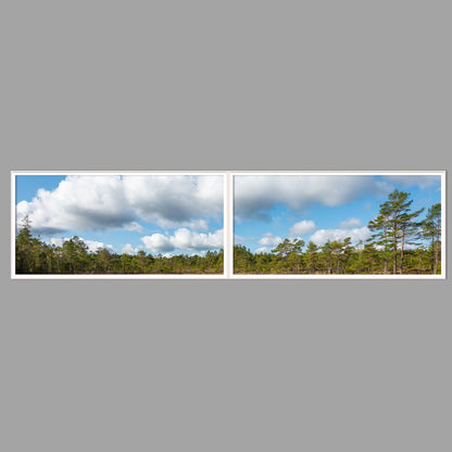 LED-Wandbild Zweiteiler quer 240x60 cm – Seen & Flüsse