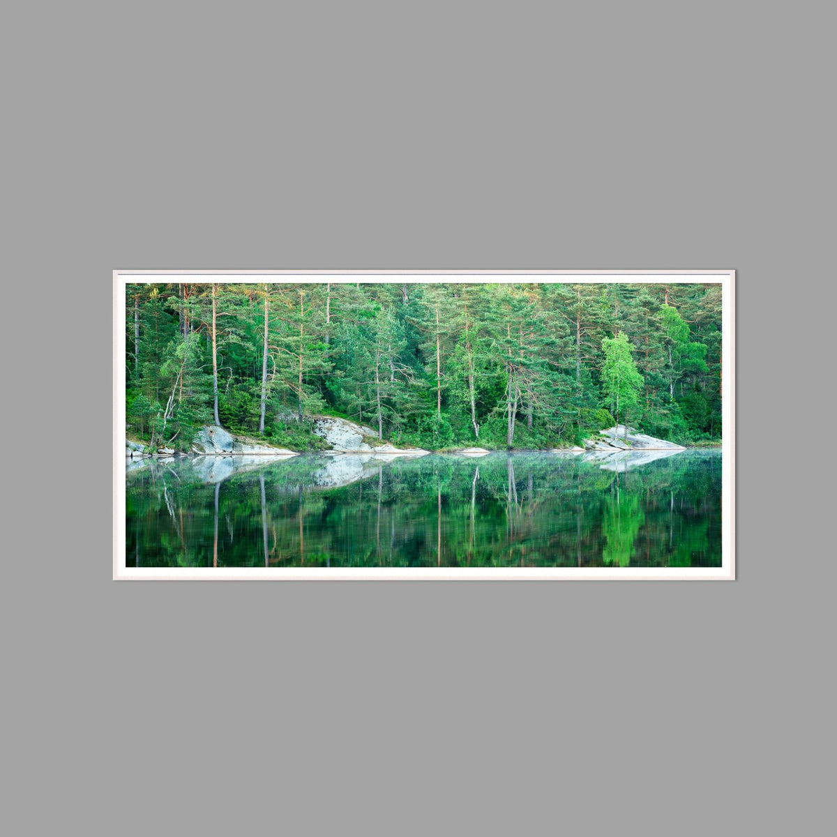 LED-Wandbild 60x120 cm quer – Seen & Flüsse