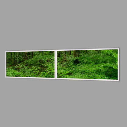 LED-Wandbild Zweiteiler quer 240x60 cm – Wald