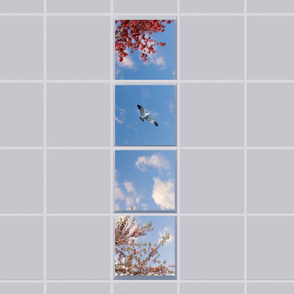 Deckenmotiv 001 Himmel, Bäume & Vogel